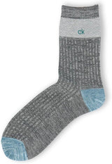 Calvin Klein 02542268 Cool Links Switching Sole Pique Knit Mid-Length Casual Socks Men's Socks, Present, Gift, 72. Wistalia, 9.8-10.6 inches (25-27 cm), 72. Wisstaria, 25.0-27.0 cm