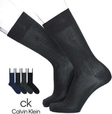 Calvin Klein メンズ抗菌防臭ソックス｜太リブ・クルー丈ビジネス靴下