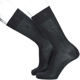 Calvin Klein メンズ抗菌防臭ソックス｜太リブ・クルー丈ビジネス靴下