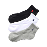 Polo Ralph Lauren 93246604/92009604/92009604 Socks, Set of 3, Men's, Women's, Foot Pile, Arch Support, Multicolored