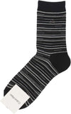 Calvin Klein 02542269 Random Border Middle Length Casual Socks Men's Socks Men Gift 02542269 98. Black 25-27cm, 98.black, 25.0-27.0 cm