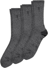 [Polo Ralph Lauren] Men's Crew Business Socks, Super Soft, 3 Pair Set, Casual, 8491PK BLACK(001) Free (Approx. 9.8 - 11.4 inches (25.0 - 29.0 cm) [Parallel import goods], Black (001), Free size