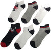 Polo Ralph Lauren 827321pkwhast Men's Socks, Ankle Socks, Set of 6, Navy, White, Gray, 9.8 - 11.8 inches (25 - 30 cm), [Parallel Import], navy white grey