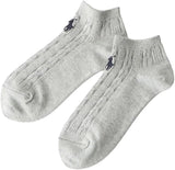 Polo Ralph Lauren 03207868 Women's Socks, One Point, Cable, Sneaker Socks,