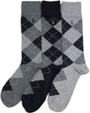 Polo Ralph Lauren Men's Business Socks, Set of 3, Men's Socks, 3PAIRS COMBED Cotton, 8091PK GREY, 9.8-11.4 inches (25.0-29.0 cm) [Parallel Import], gray, Free size
