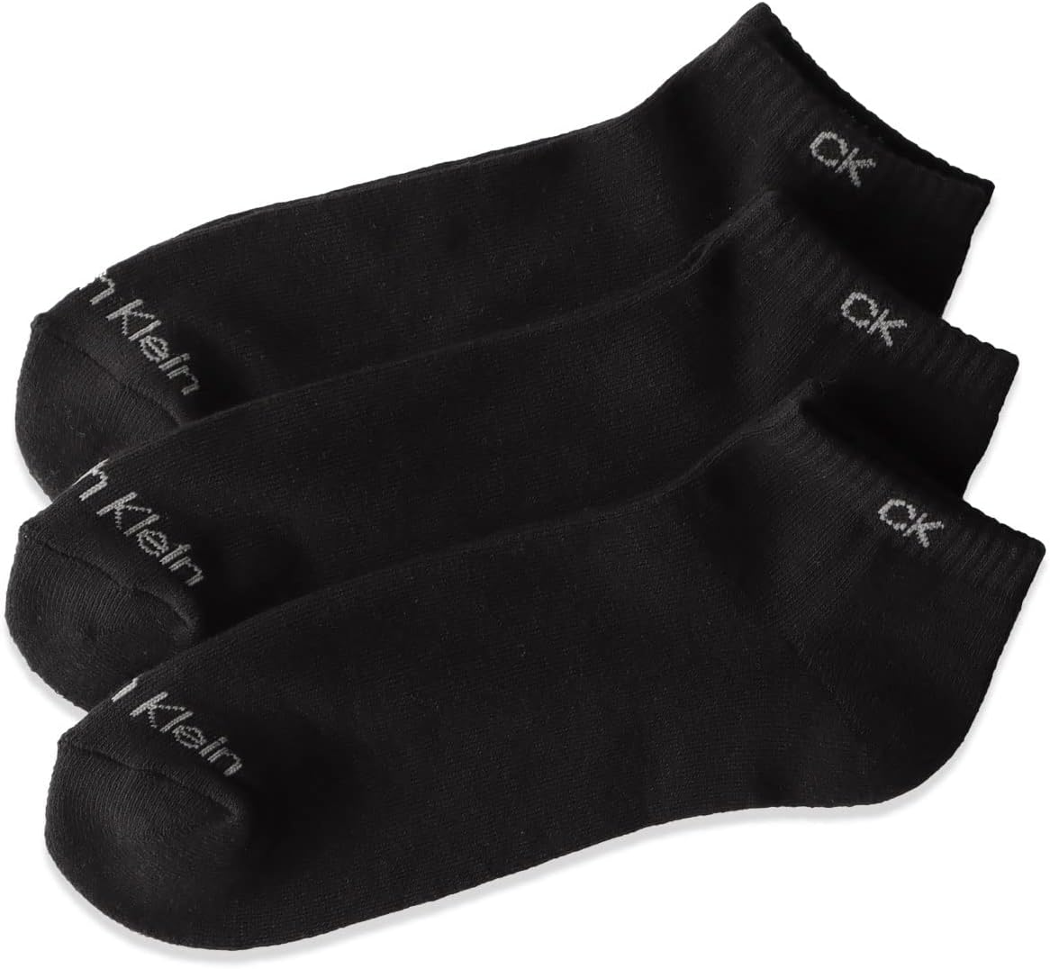 Calvin Klein 92572500 3-Pair Set, Bottom Pile, Sneaker-length Socks, Men's, Antibacterial and Odor Resistant, Plain, Casual, Socks, Men's, Present, Gift, Gift (02. Assorted), 02. assorted