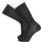 Calvin Klein 92572200 3 Pair Set, Antibacterial and Odor Resistant, Thick Rib, One Point Embroidery, Crew Length, Business Socks, Men's Socks, Men's, Black