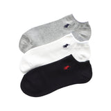 Polo Ralph Lauren 92022800 Socks (3 Pair Set) Polo Ralph Lauren, Smooth and Comfortable Pique Knit Sneaker-Length Socks, 3 Pair Set, Men's, Women's, Unisex