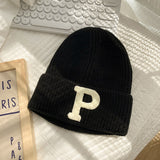 レトロキャップ_秋冬 アメリカンレトロ ゆるフィット 防寒ニット帽