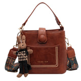 Notch_One-shoulder & Crossbody Unique Design Bucket Bag