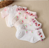 ベビー・キッズ レースソックス6足セット｜可愛いデザインの靴下で足元をおしゃれに♪