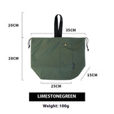 デリキープ_防水 韓国風 大容量 巾着ランチバッグ 2層構造 保温タイプ