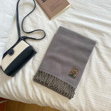 カシミヤタッチ・デイズ_カシミヤタッチ 男女兼用 あったか冬マフラー 学生・カップルにも