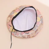 FLORA BERET_スパンコール花付き ベレー帽 レディース トレンド