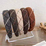 Bandellia Check Muse Autumn/Winter New Classic Check Sponge Hairband