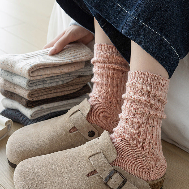 デイリーウォーム_レディース 冬用 あったかウールソックス