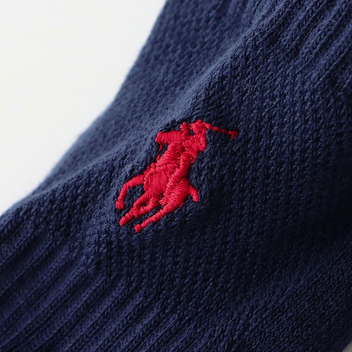 Polo Ralph Lauren 03207894 Women's Socks, Organic Cotton, Sole Pile, One Point, Sneaker Socks