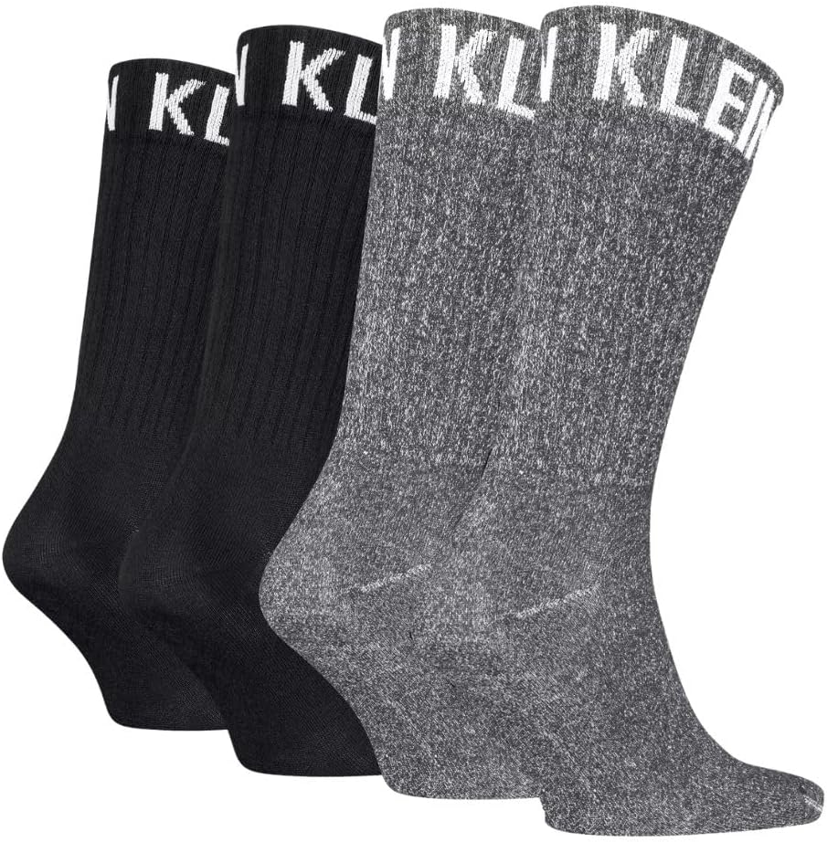 カルバン・クライン ビジネスソックス2足セット｜クルー丈紳士靴下【ギフト