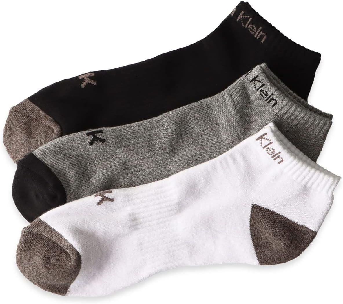 Calvin Klein 92572501 Foot Pile, Antibacterial, Deodorizing, Arch Support, Sneaker Length, Men's, Casual Socks, Unisex, Gentleman, Present Gift (01. Assorted)