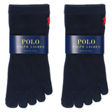 [POLO RALPH LAUREN] ポロ ラルフローレン ソックス 靴下 POLOGOLF ゴルフ用 5本指 ショート 綿混 ワンポイント刺繍 1足 2足セット メンズ