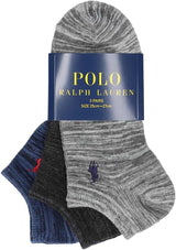 [POLO RALPH LAUREN] [Set of 3] Men's One Point Sneaker Socks 92009226 9.8 - 10.6 inches (25 - 27 cm), 01. Multi