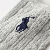 Polo Ralph Lauren 03207386 Women's Socks, One Point, Cable, Short Socks,