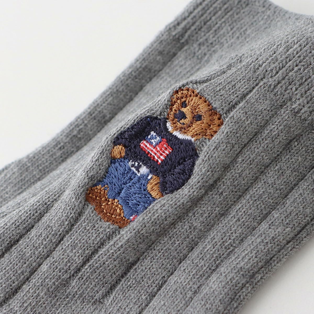 Polo Ralph Lauren 02022250 Men's Polo Bear, Short Rib Socks