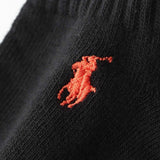 Polo Ralph Lauren 92009912 Men's Socks, 3 Pair Set, Footed Pile, One-Point, Unisex Adult