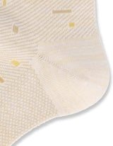 Calvin Klein 02542267 Cool Random Block Sole Mesh Crew Length Casual Socks Men's Socks, Present, Gift, 21. Beige, 9.8-10.6 inches (25-27 cm), 21. beige, 25.0-27.0 cm