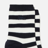 [ラコステ] 靴下 [公式] マリンボーダーミドルソックス レディース