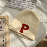 レトロキャップ_秋冬 アメリカンレトロ ゆるフィット 防寒ニット帽