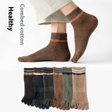 [ セット商品 ] メンズ 5本指ソックス 薄手 吸汗速乾 通気性 アンクル丈（6足/5足）