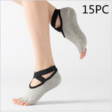 [ セット商品と単品商品] ヨガフィット5_ヨガ用 5本指ソックス 滑り止め付き（15足/10足/5足/1足）
