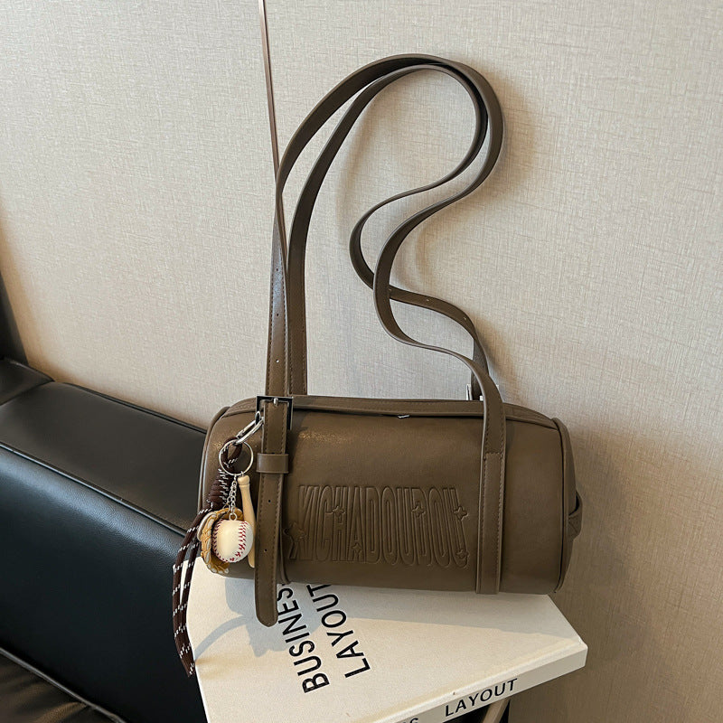 EMBOSS LINE_型押し アンダーアーム ショルダーバッグ レディース 通勤