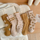 [ セット商品 ] デイリーウォーム_レディース 冬あったか 厚手ウール カシミヤ風 くしゅソックス（イエロー系）（10足）