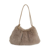 モコアーム_ふわもこ レディース カジュアル アンダーアームバッグ