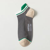 クールメッシュ_メンズ 吸汗通気性 コットン スポーツメッシュ ローカットソックス