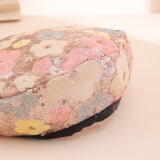 FLORA BERET_スパンコール花付き ベレー帽 レディース トレンド