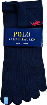 [POLO RALPH LAUREN] ポロ ラルフローレン ソックス 靴下 POLOGOLF ゴルフ用 5本指 ショート 綿混 ワンポイント刺繍 1足 2足セット メンズ