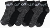 Calvin Klein Men's Cushioned Quarter Socks (6 Pack), Size Shoe Size: 7-12, Solid Black, Solid black