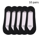 [ セット商品と単品商品] デイリーベーシック_レディース 薄手 浅履き ボーダー インビジブルソックス 春夏秋用（10足/1足）