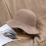 ブリットウェーブ_冬 英国レトロ ウェーブ編み ニット帽