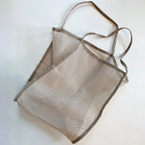 Clear Mesh One-Shoulder Bag - Lightweight, Large Capacity