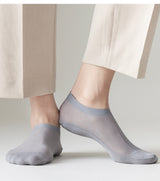 [ セット商品と単品商品] クールメッシュ_メンズ メッシュ 通気性 コットン インビジブルソックス（4足/1足）