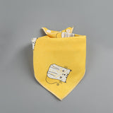 コットンベビー_ベビー用 コットン三角スカーフ よだれかけにも