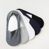 メンズ コットン インビジブルソックス｜夏用滑り止め付き 10足セット