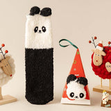 リラックスウォーム アニマル柄チューブソックス | 冬用モコモコあったかタイプ