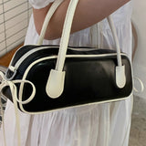 ルージュノート_レディース レトロ ニッチデザイン レッド ハンドバッグ