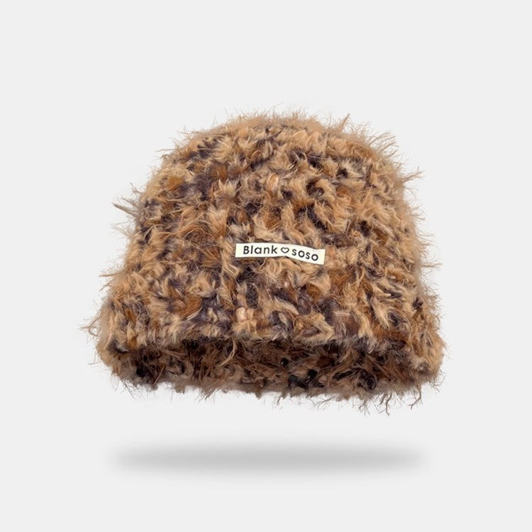 モコフード_冬 ふわもこ耳あて付き フード型防寒ボンネット帽子