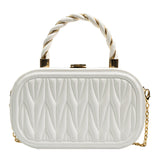 BOX CHAIN_Mini Square Box Chain Shoulder/Crossbody Bag